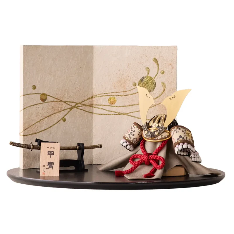 兜飾りセット | 大河兜 | 紫 | 鈴甲子 雄山【26/1/6以降順次配送】