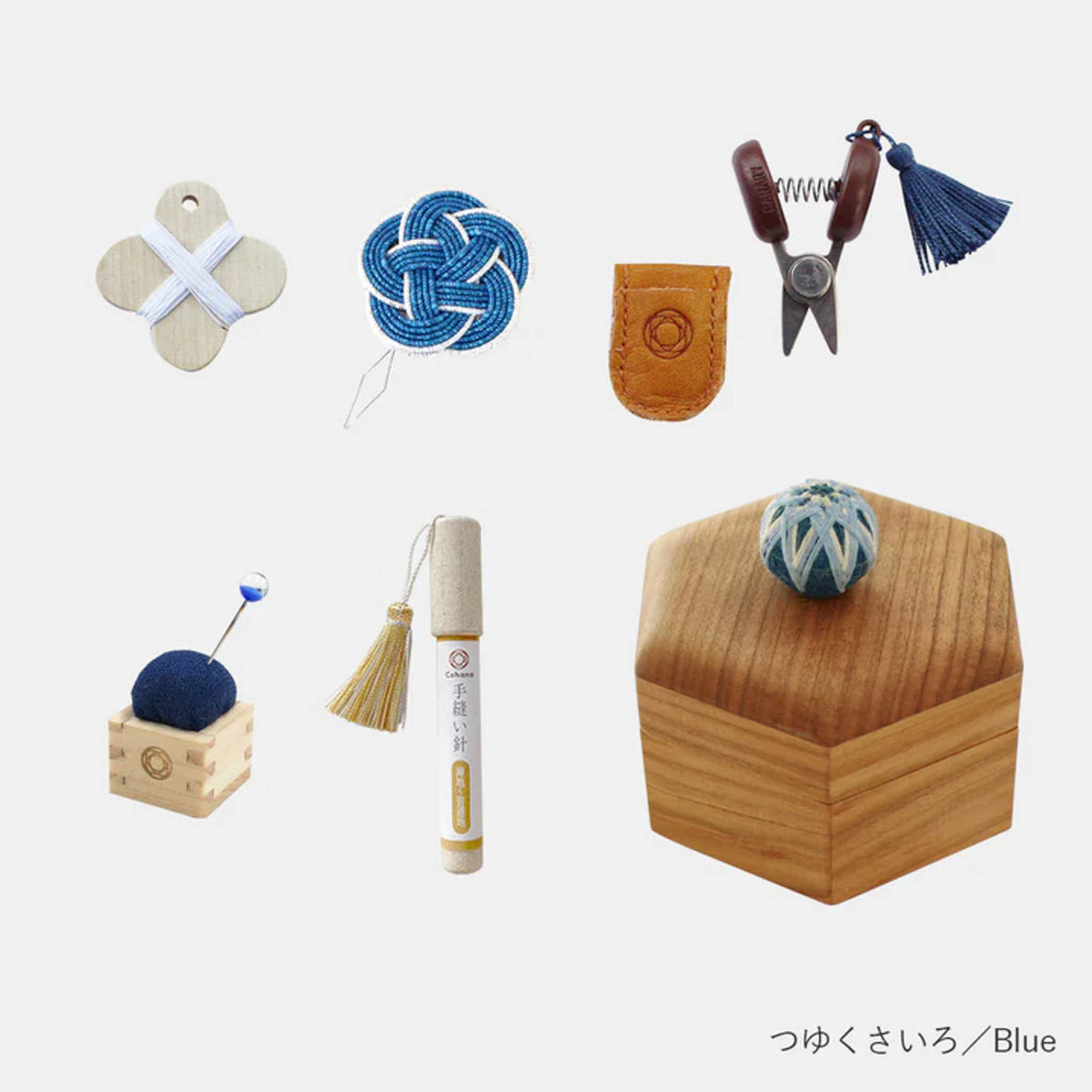 手芸用品 | 手まりの六角小箱 お裁縫セット | Cohana