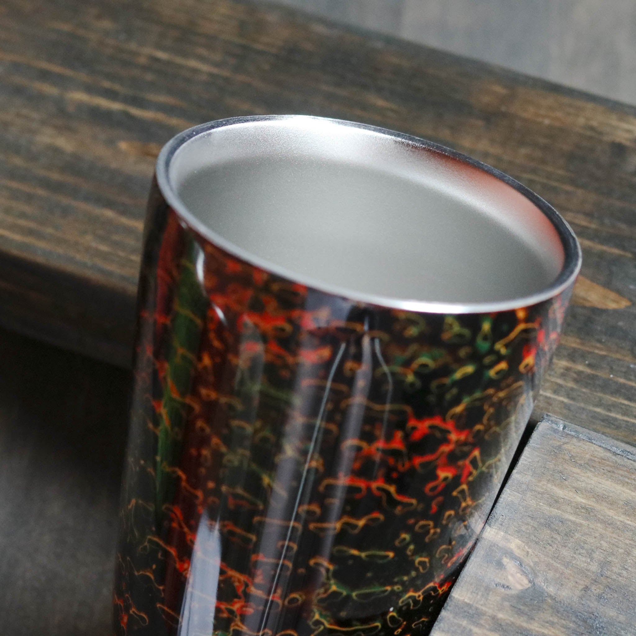 津軽塗 | 二重構造 ステンレスカップ | 唐塗 呂 | 小林漆器