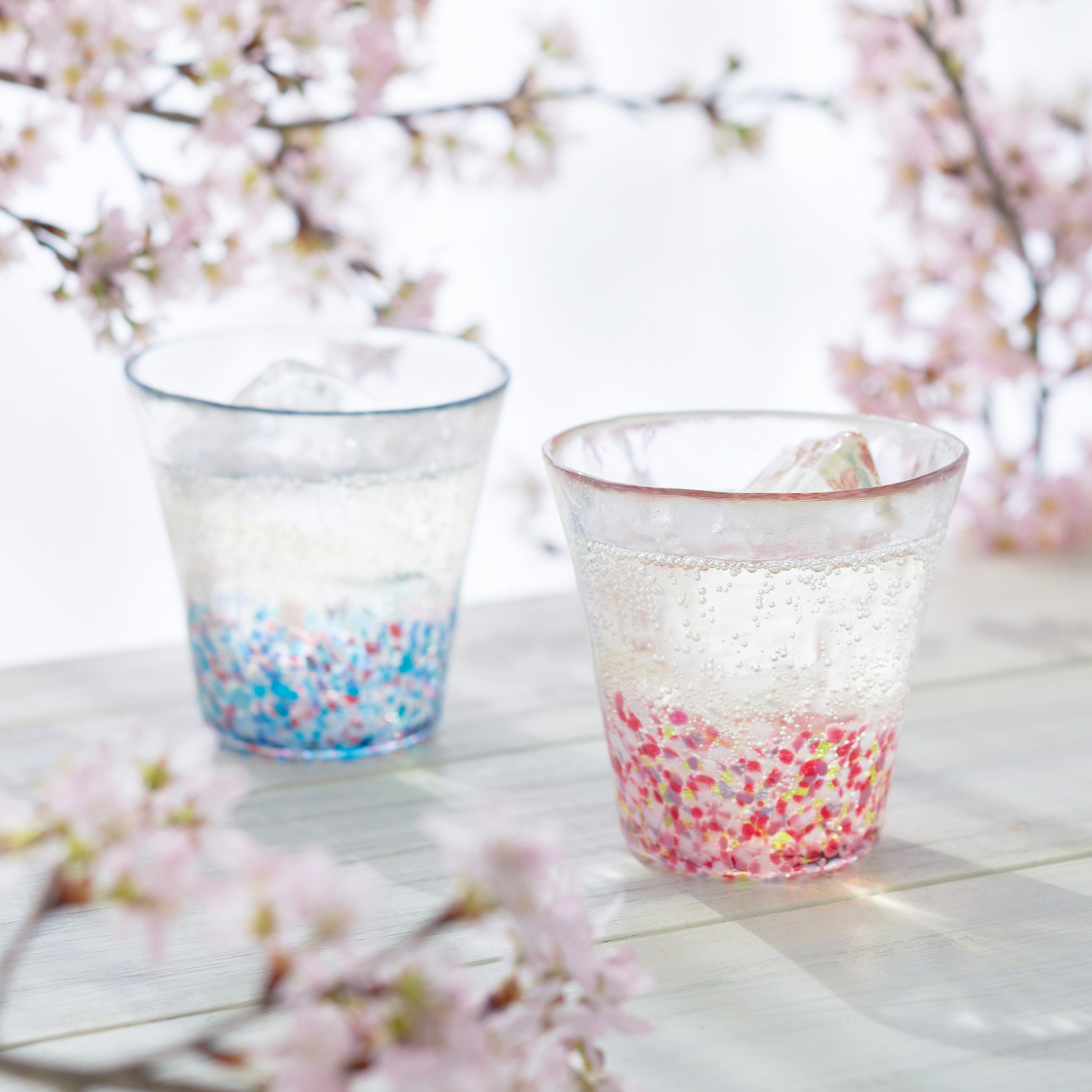 津軽びいどろ グラスペア | にほんの色ふうけい | 春麗ら | 北洋硝子