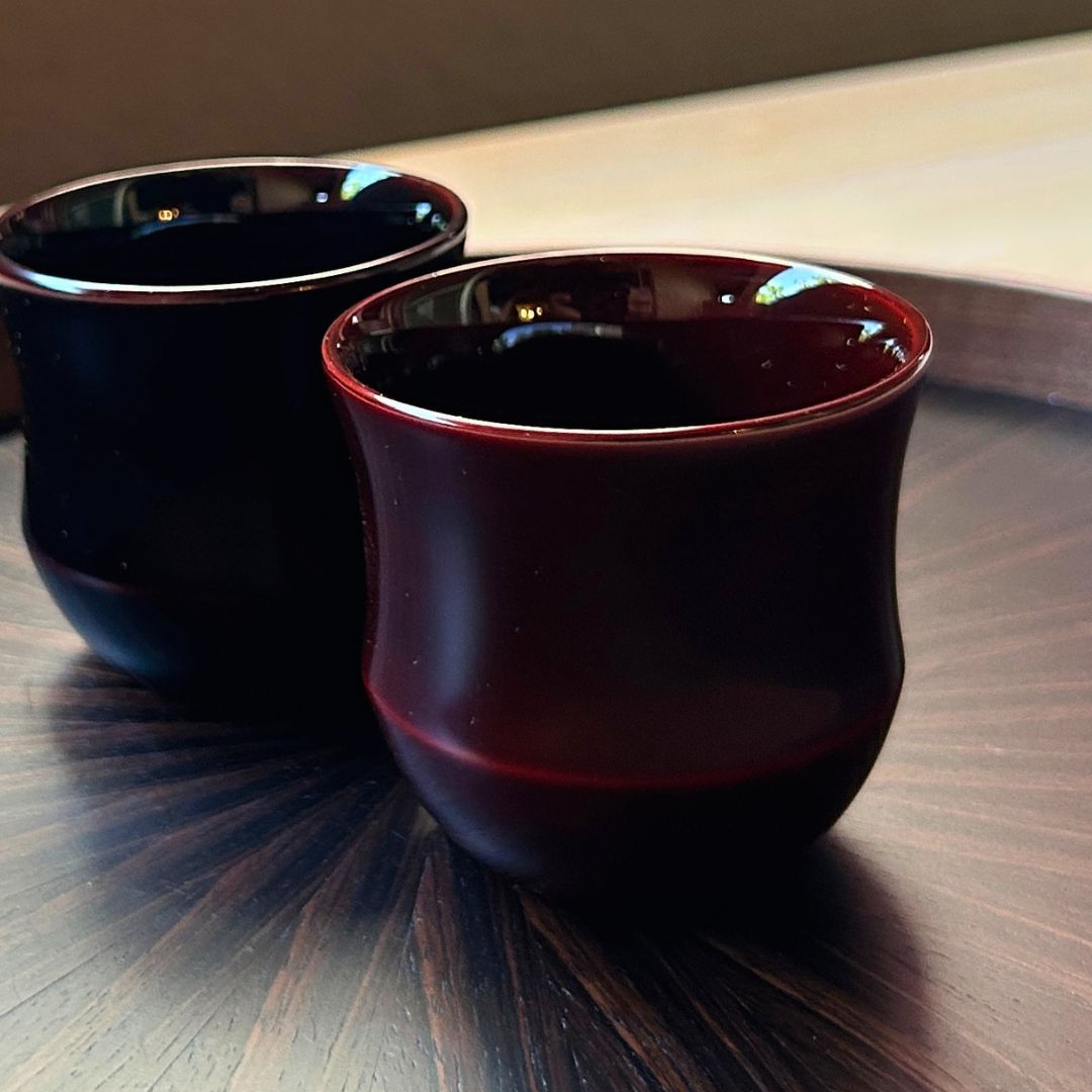 輪島塗 ぐい呑み | 鯛 | 蒔絵 朱溜 | 八井漆器本店