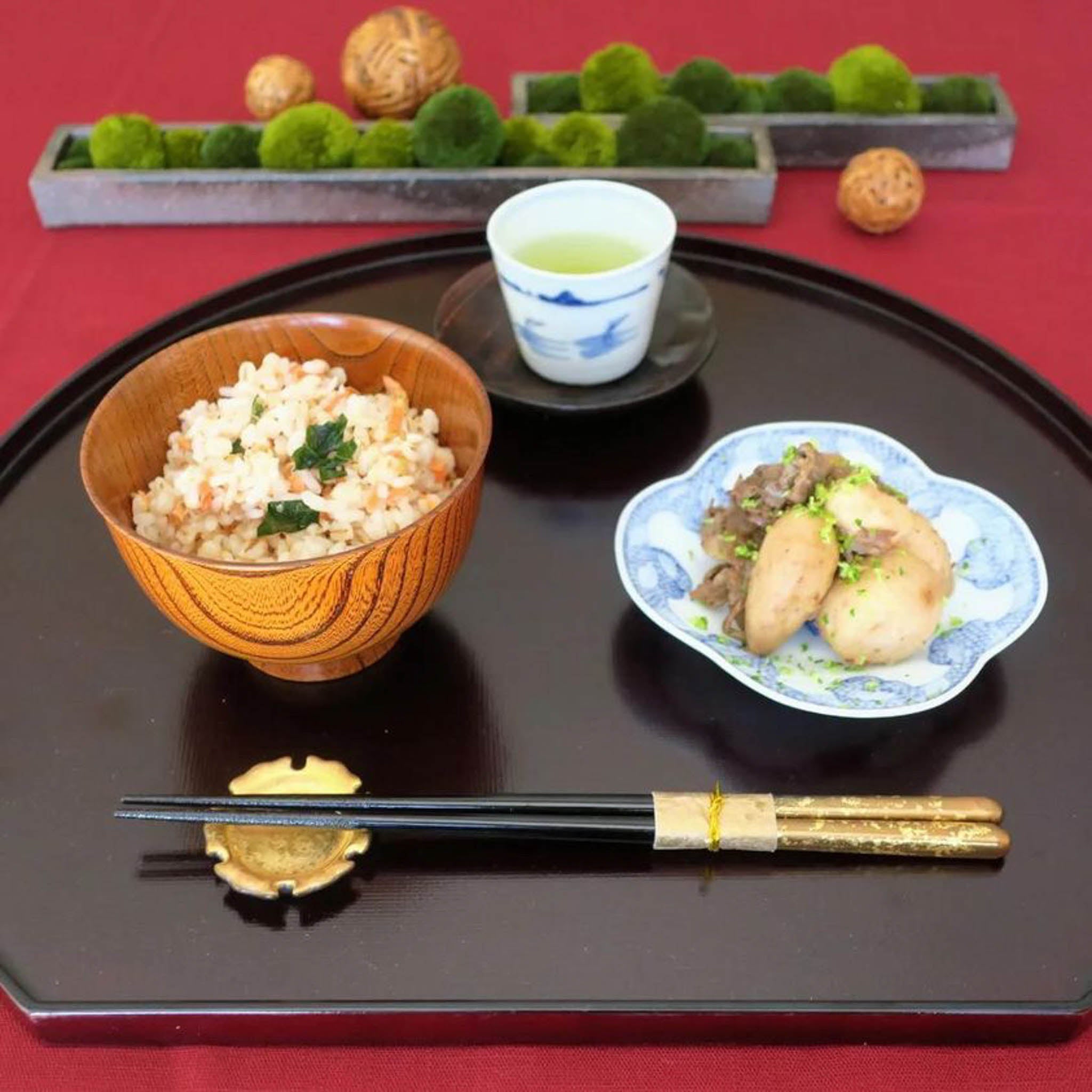 山中漆器 お椀 | サブロク椀 漆茶 | ⽻反 | 白鷺木工