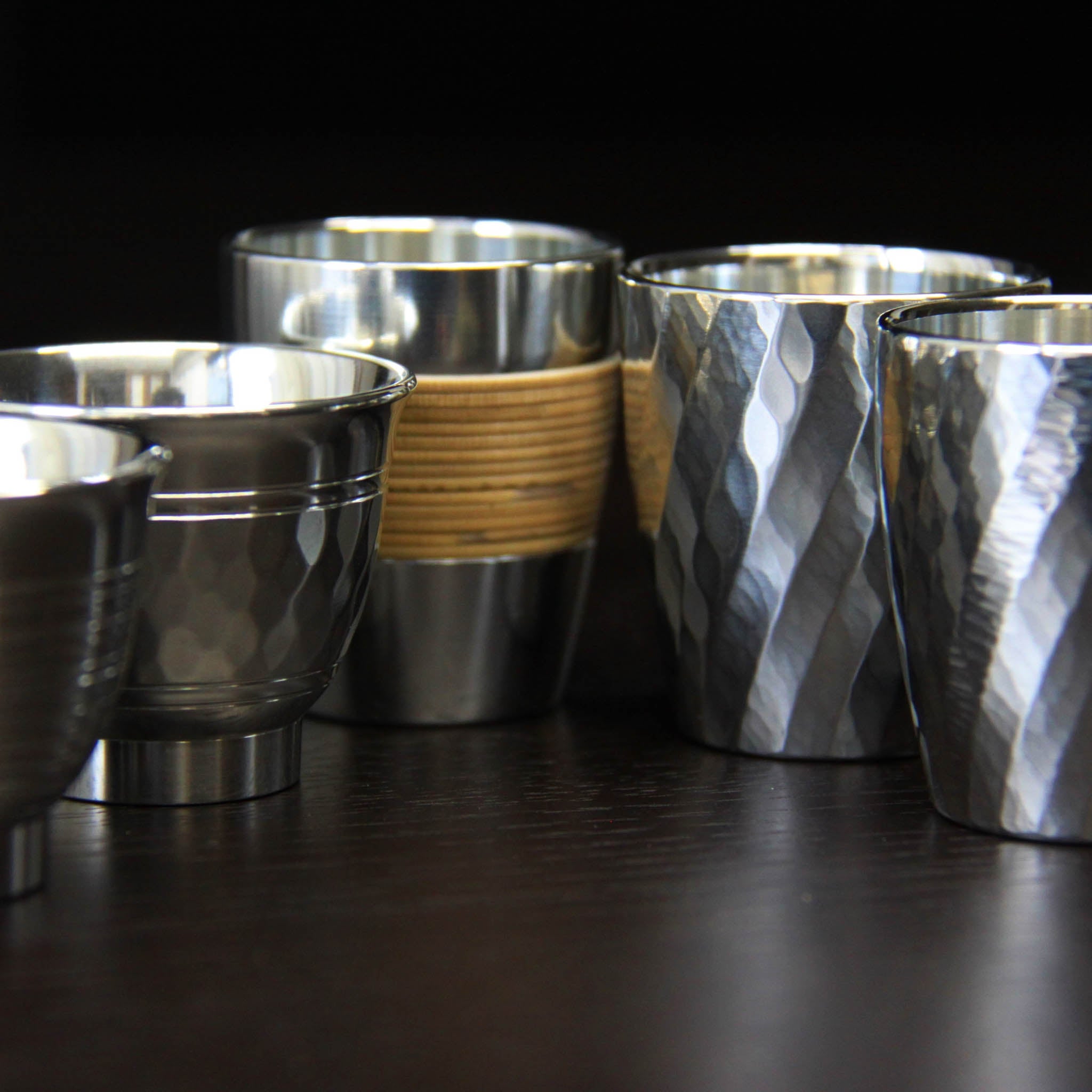 錫器 ぐい呑み | 籐巻 | 錫光