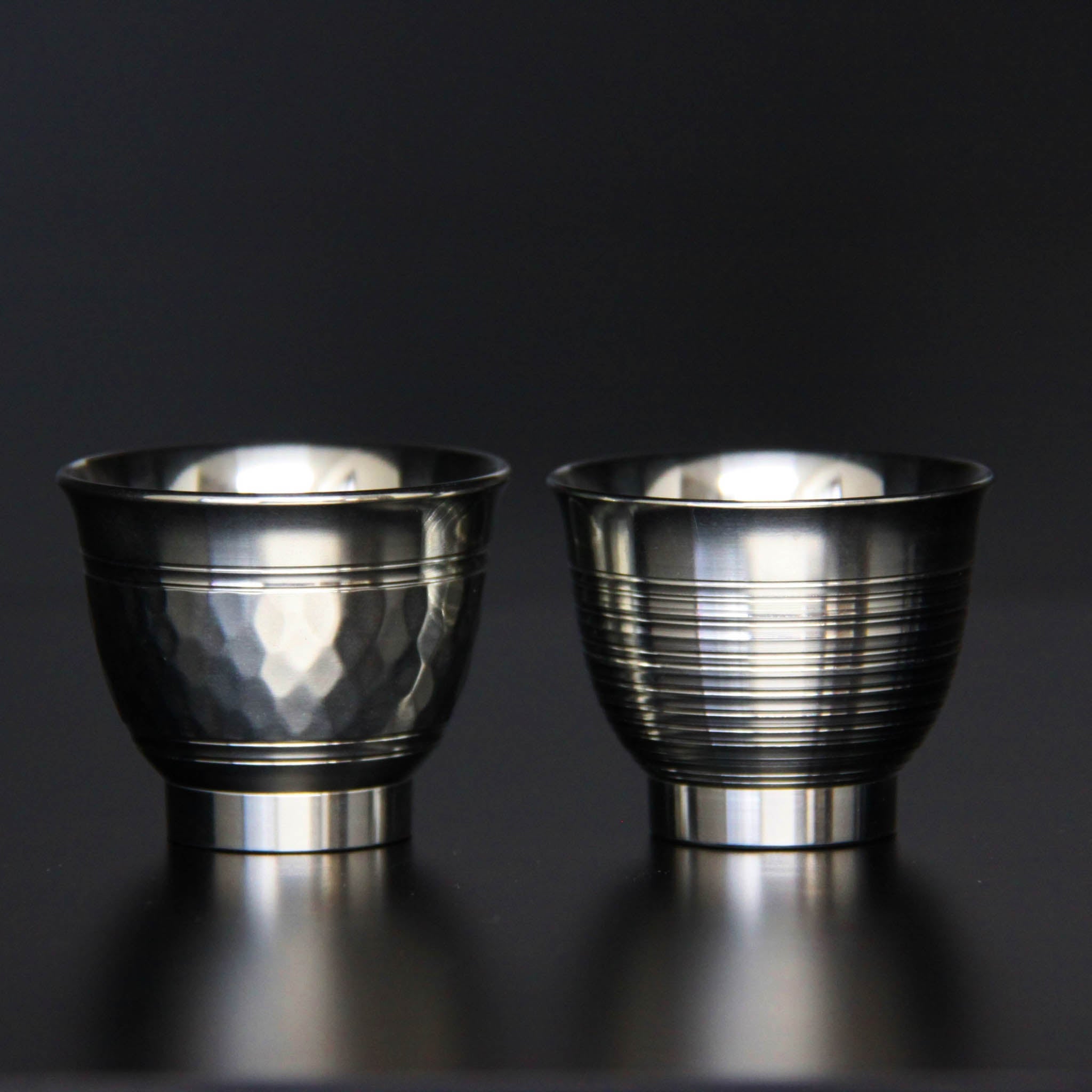 錫器 ぐい呑み | 碗型 | 千筋 | 錫光