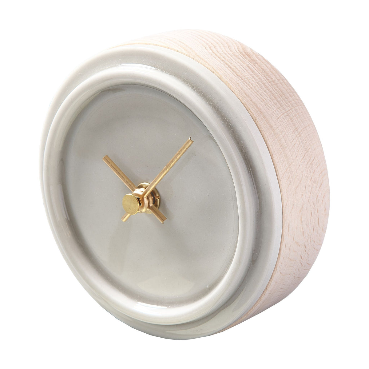 美濃焼 時計 | 2WAY TILE WOOD CLOCK | ペールグレー WP-11 | SUGY