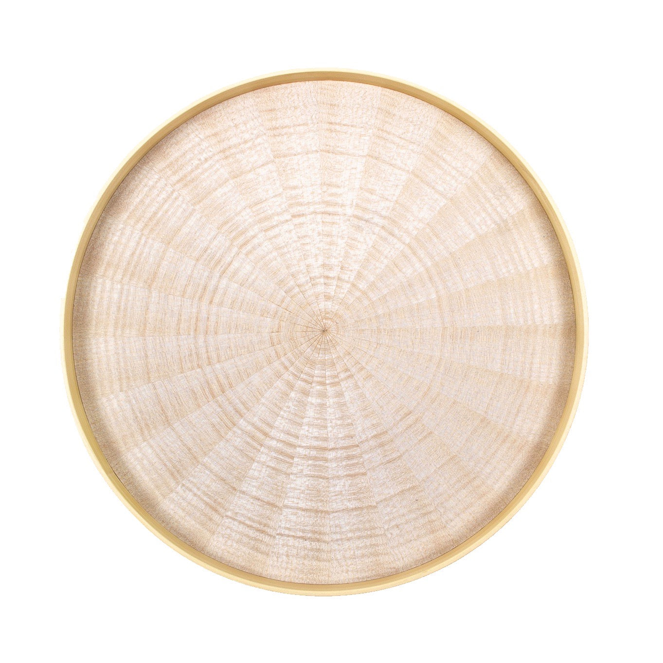 お盆 トレイ | Round Rays Tray (丸) S φ280 | ホワイトシカモア | 森工芸