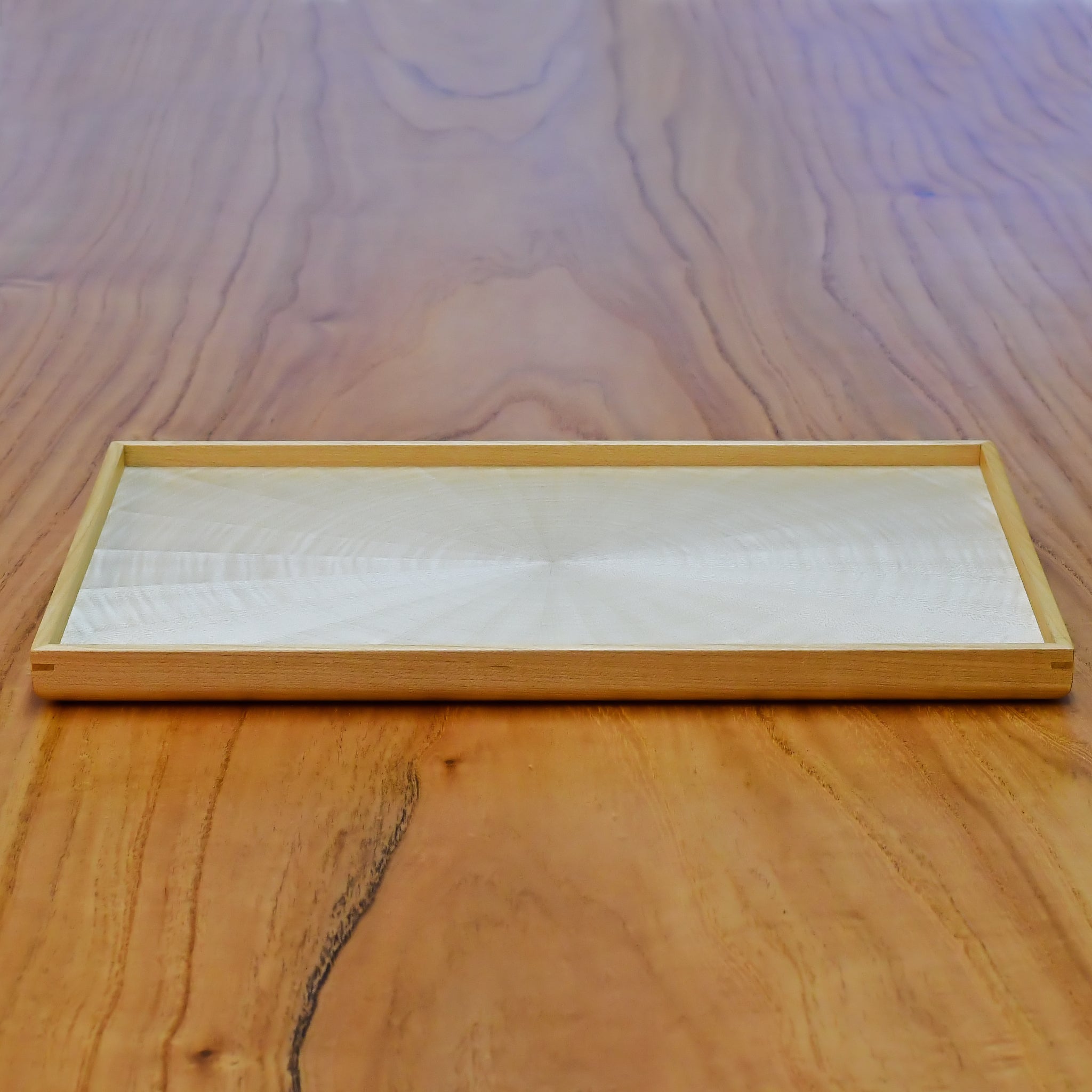 お盆 トレイ | Rectangle Rays Tray (四角) | ホワイトシカモア | 森工芸