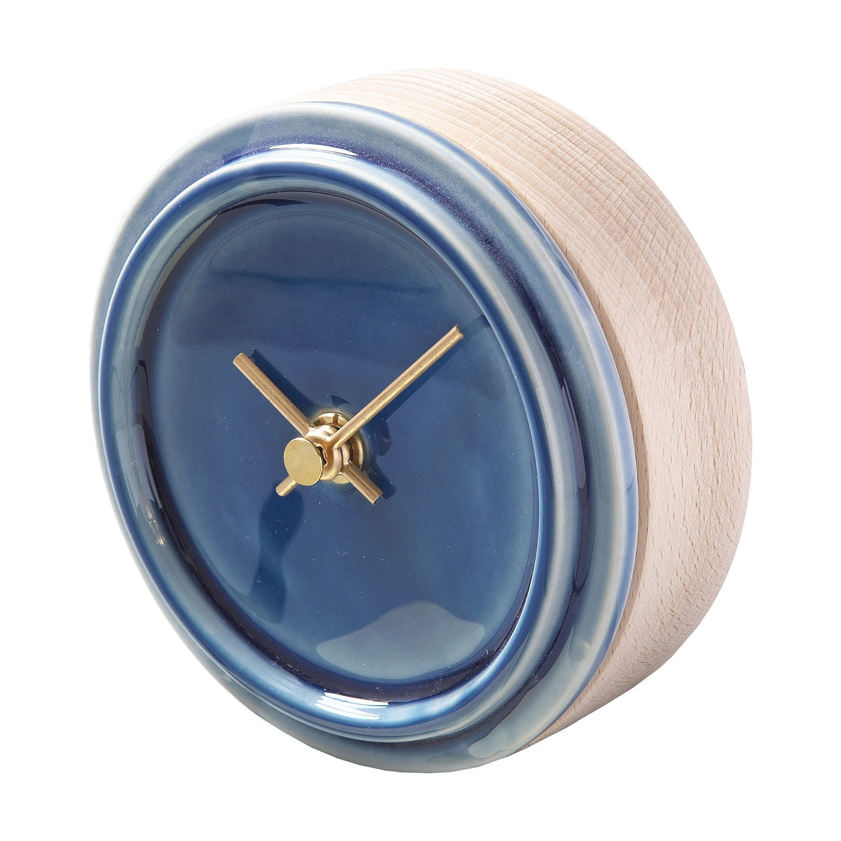 美濃焼 時計 | 2WAY TILE WOOD CLOCK | ペールブルー WP-12 | SUGY