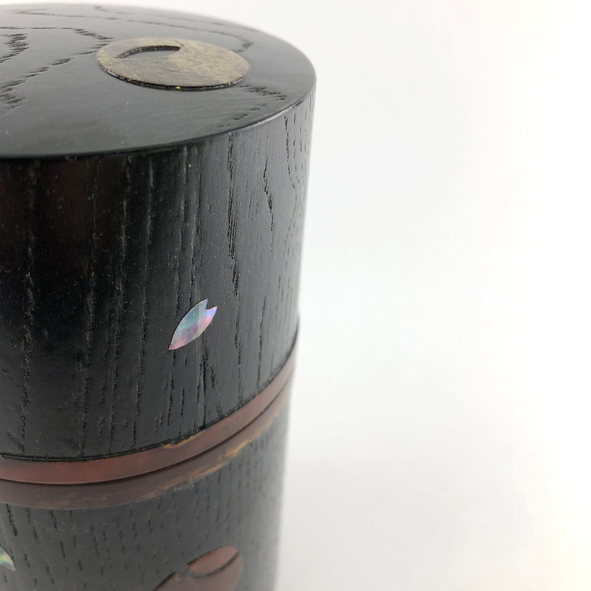 樺細工 茶筒 | ツボツボ茶入 | 黒 | 角館伝四郎