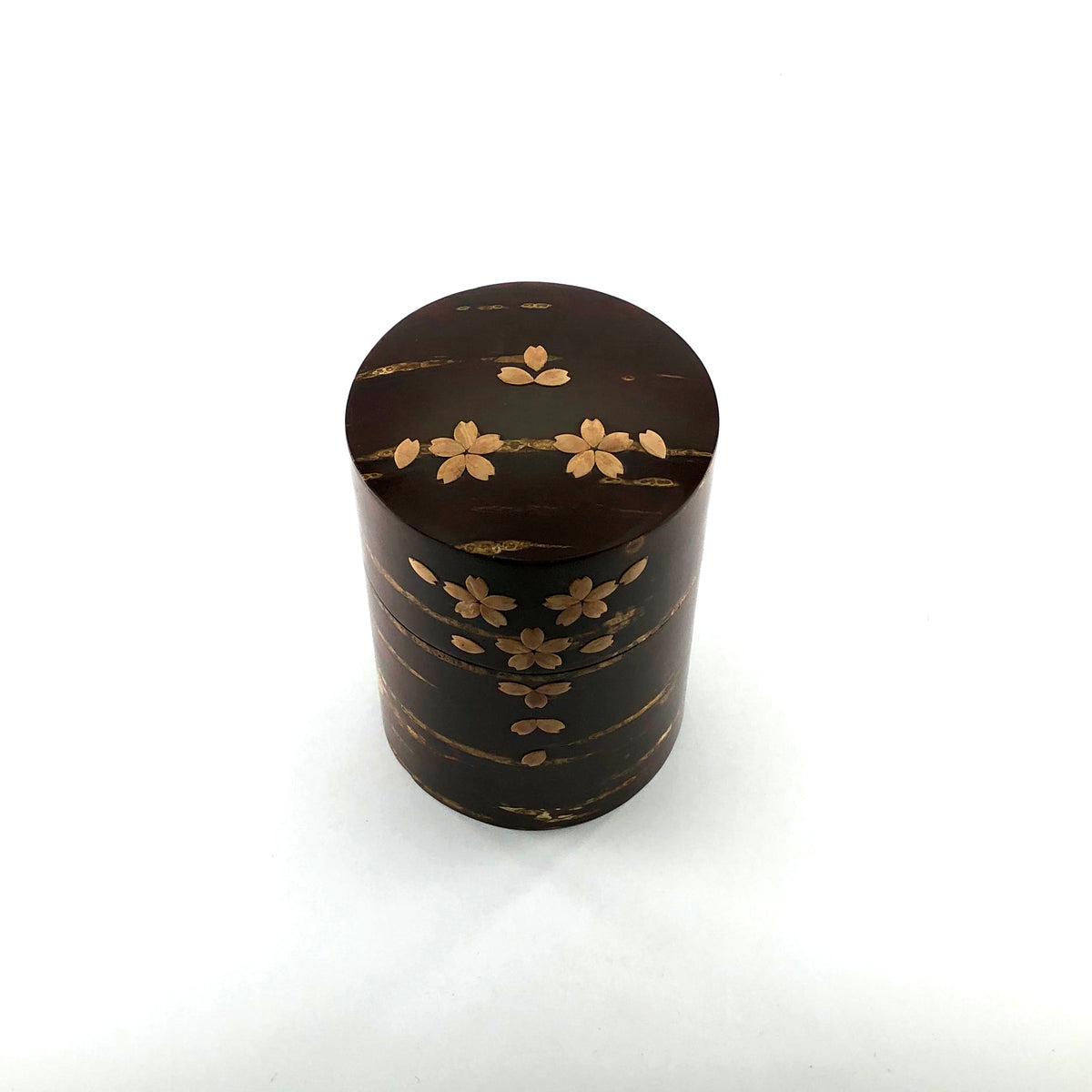 樺細工 茶筒 | 総皮茶筒 | 散花 大 | 角館伝四郎