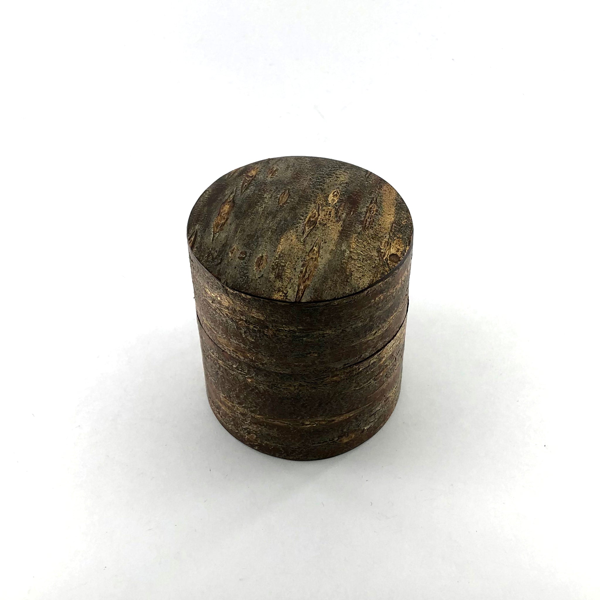 樺細工 茶筒 | 総皮茶筒 | 霜降 平 | 角館伝四郎