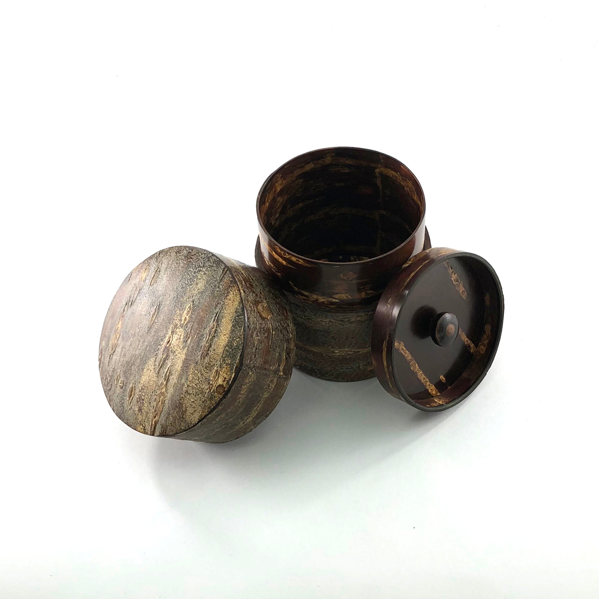 樺細工 茶筒 | 総皮茶筒 | 霜降 平 | 角館伝四郎