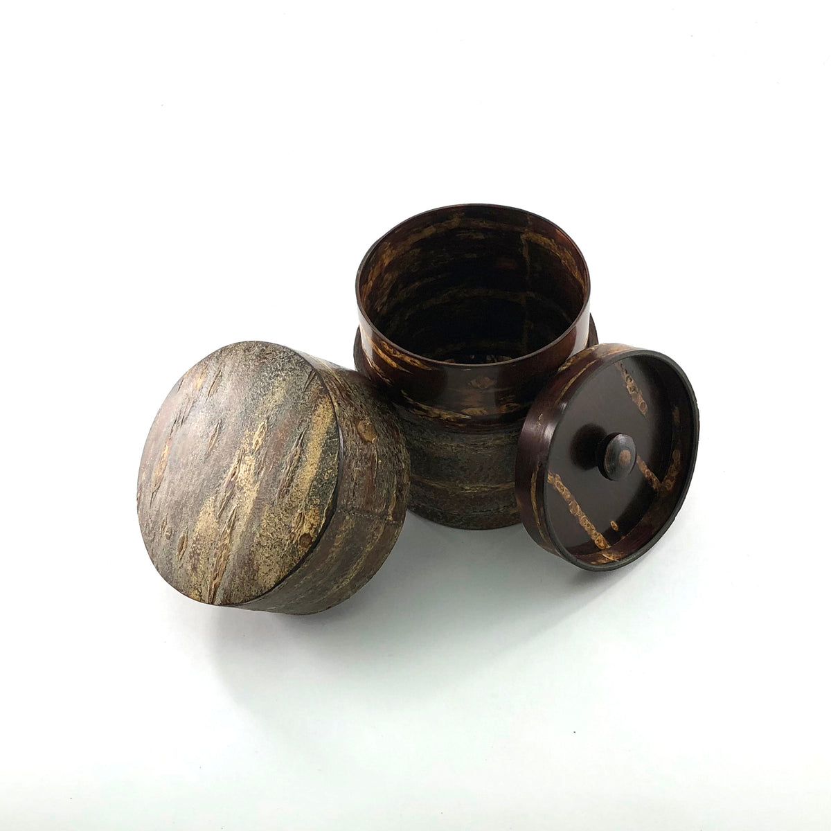 樺細工 茶筒 | 総皮茶筒 | 霜降 平 | 角館伝四郎
