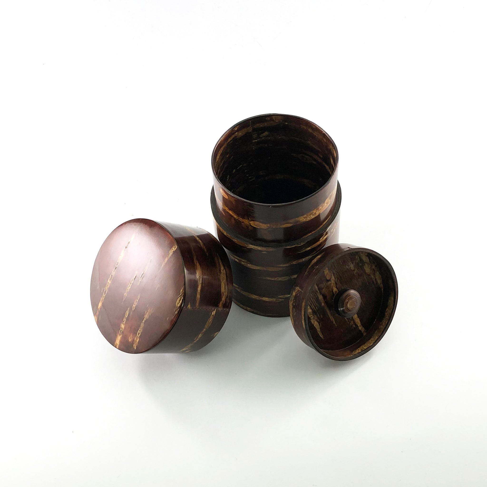 樺細工 茶筒 | 総皮茶筒 | 無地 中長 | 角館伝四郎