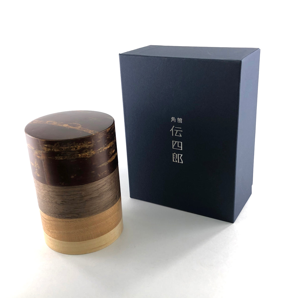 樺細工 茶筒 | 輪筒4色茶筒 | 無地皮 |角館伝四郎