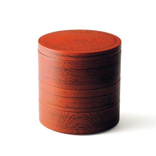 山中漆器 重箱 | 根来目弾き | 三段小重 | 大島東太郎商店