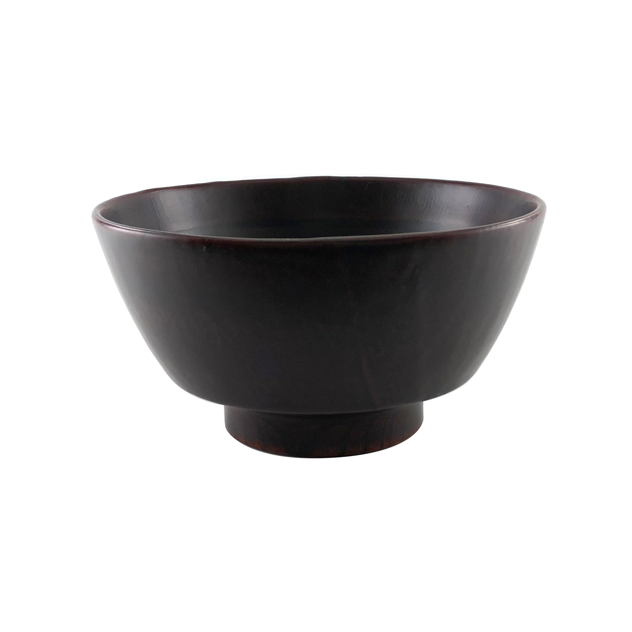 越前漆器 お椀 | 直右ヱ門 欅一文字大椀 | 赤溜木地呂 | 土直漆器