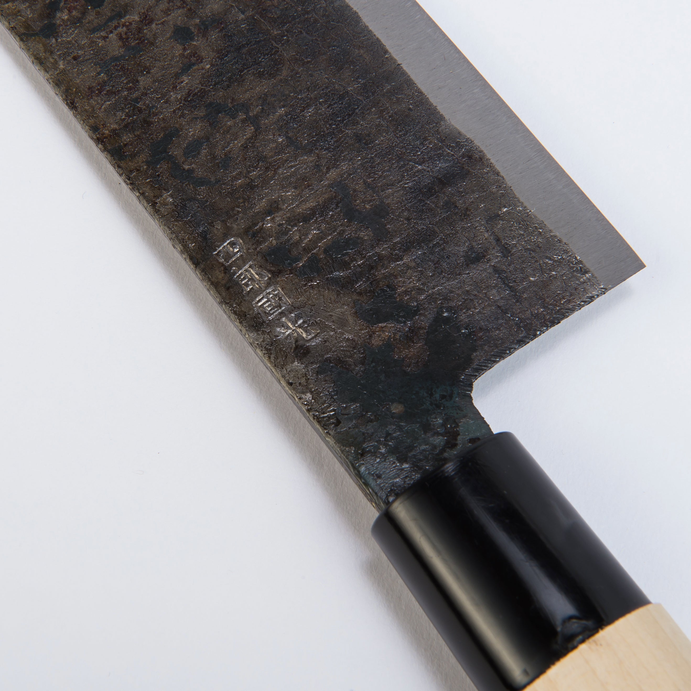 菜切り包丁 | 黒打 角型 片刃 | 四郎國光