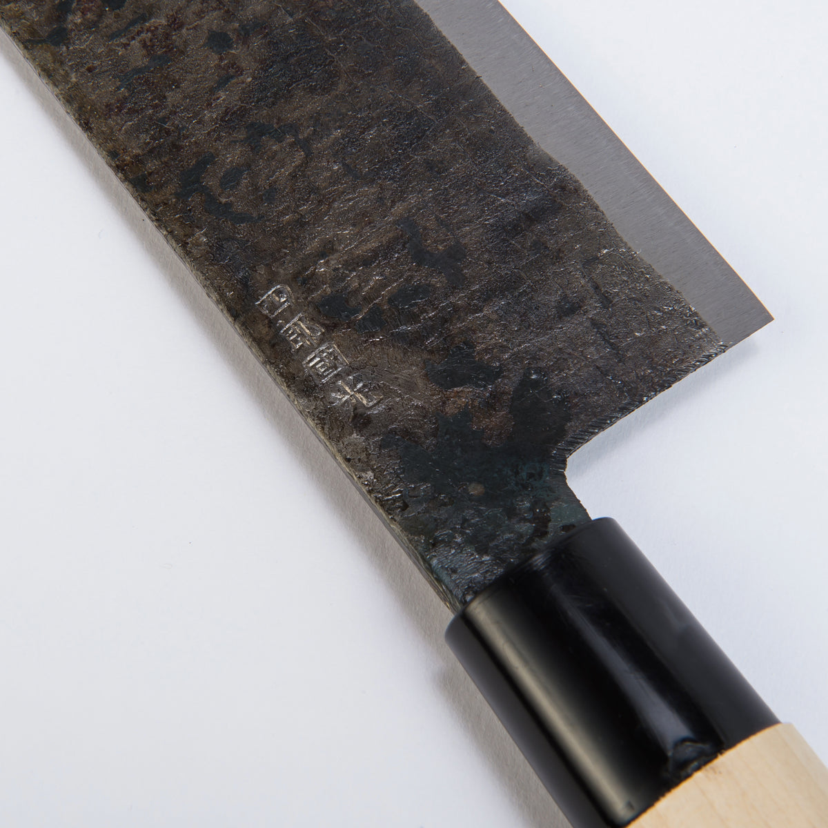 菜切り包丁 | 黒打 角型 片刃 | 四郎國光