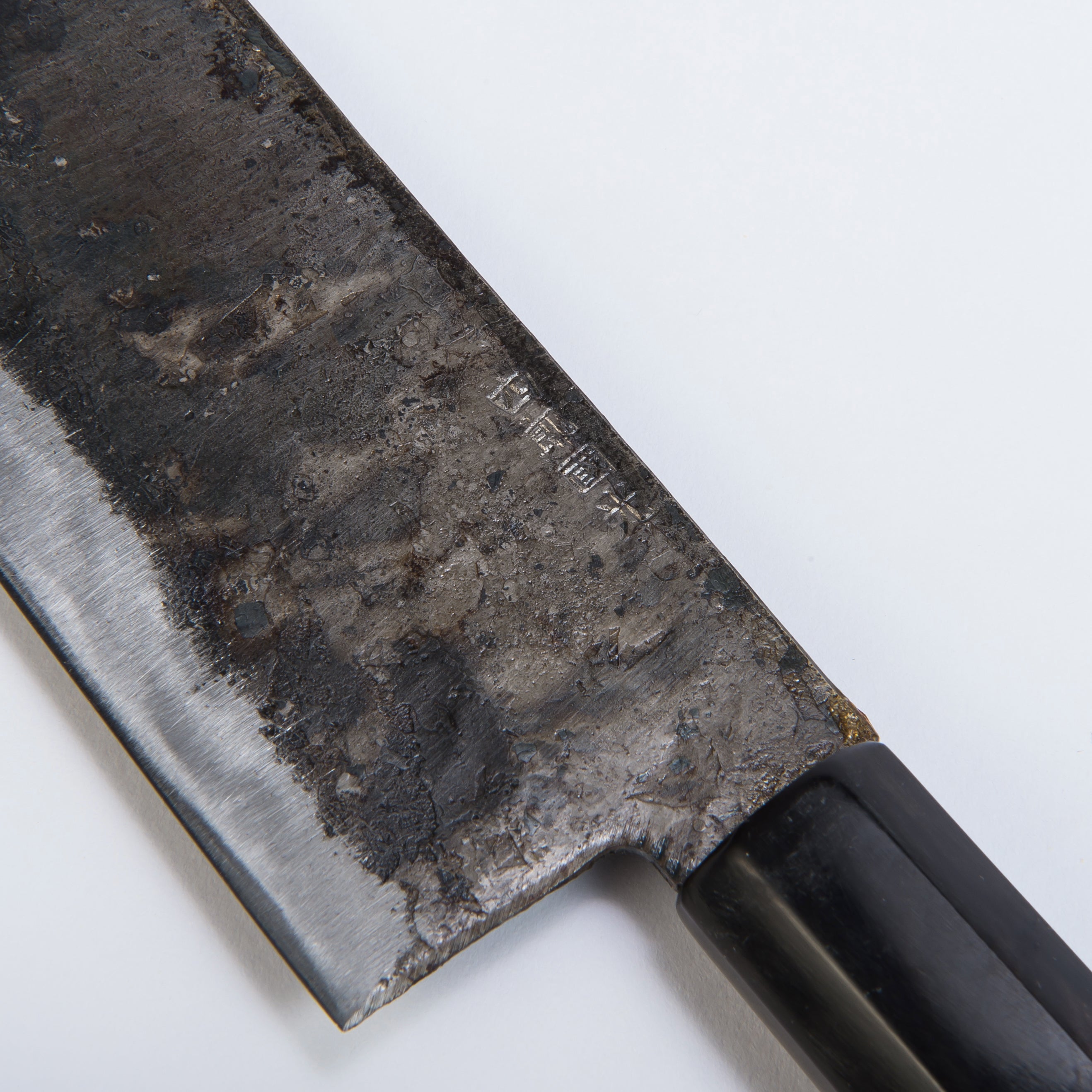切り包丁 | 特別 黒打 角型 両刃 16cm | 四郎國光