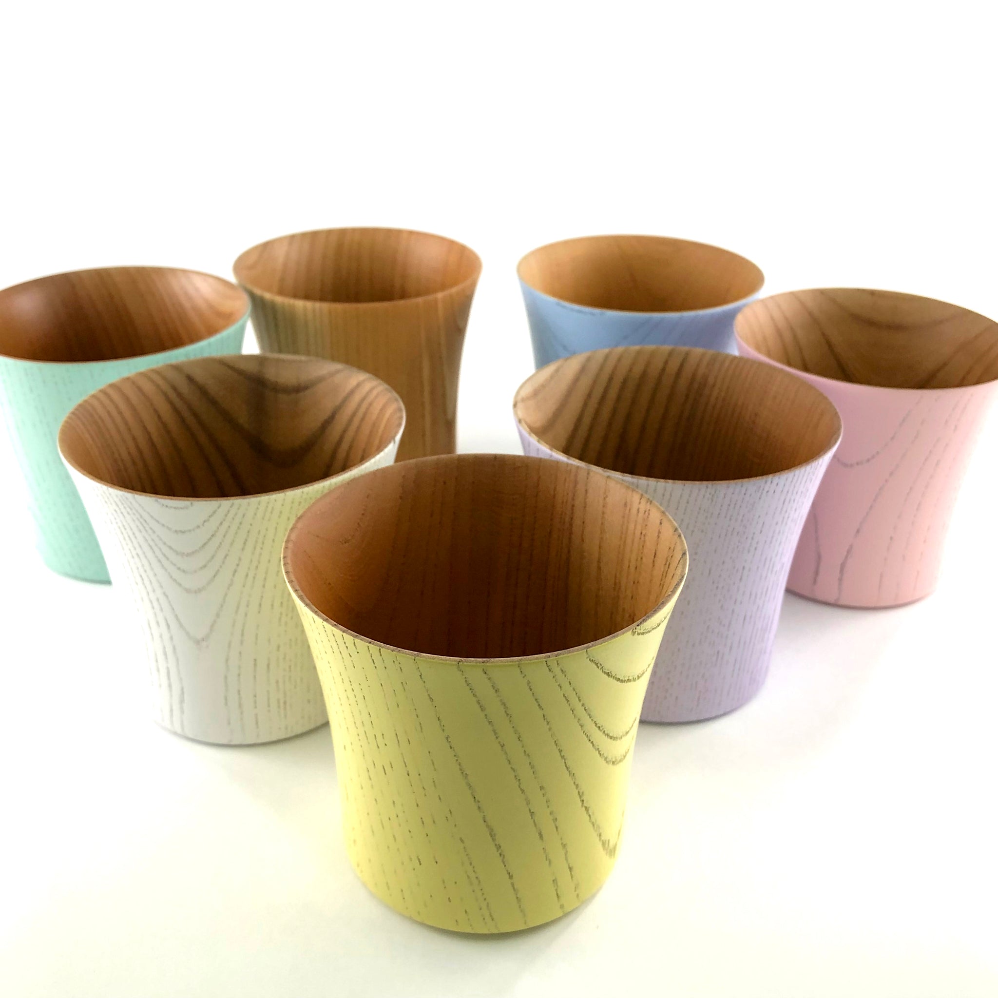 山中漆器 カップ | とりどりかっぷ | ナチュラル 小 | 山崎又一商店