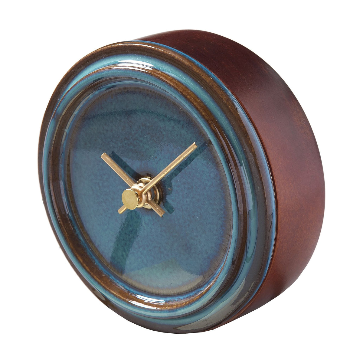 美濃焼 時計 | 2WAY TILE WOOD CLOCK | 青海鼠釉 WZ-02 | SUGY