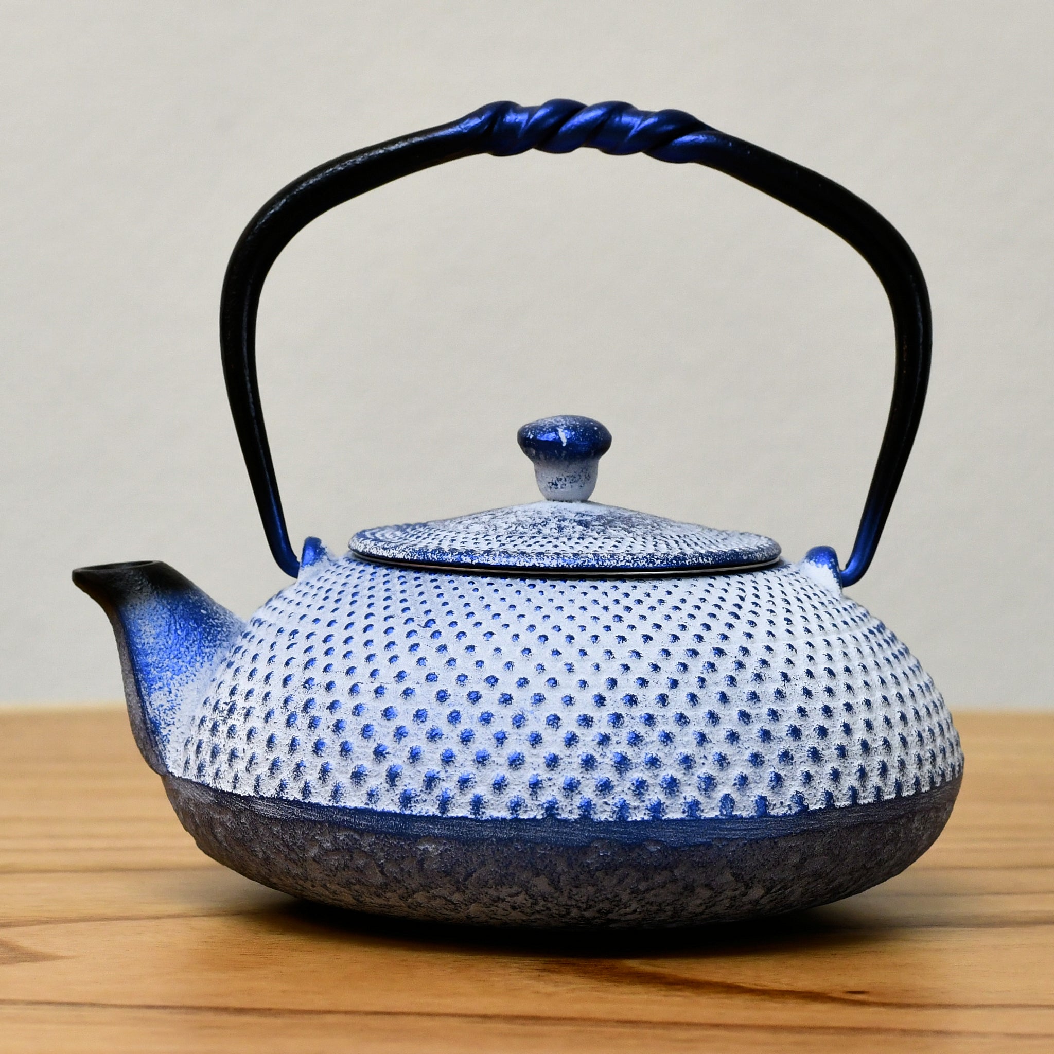 【廃番】南部鉄器 急須 | アラレパール | 瑠璃白 | 及富