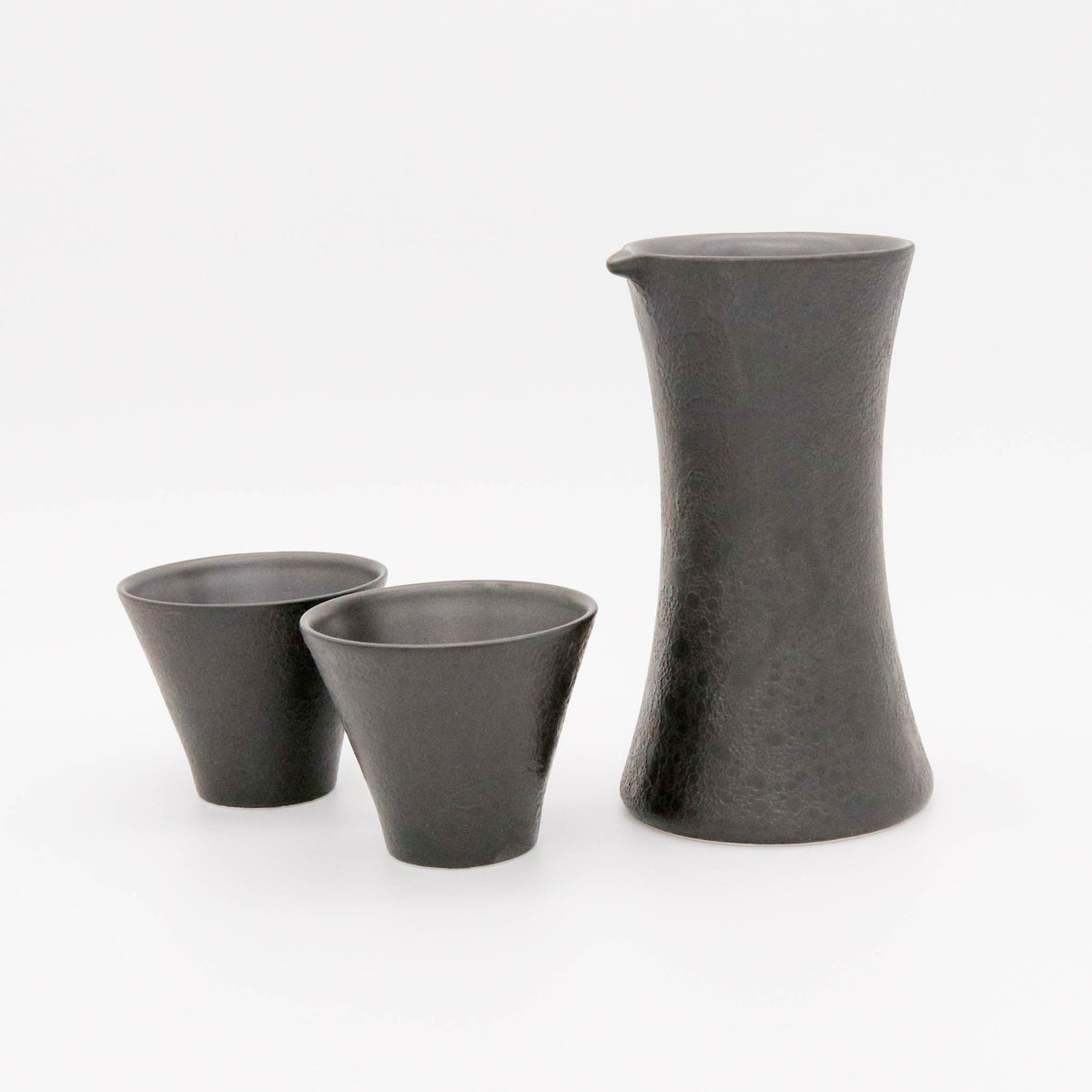 有田焼 酒器 | GEN酒器セット 泡化粧 | 黒 | KIHARA