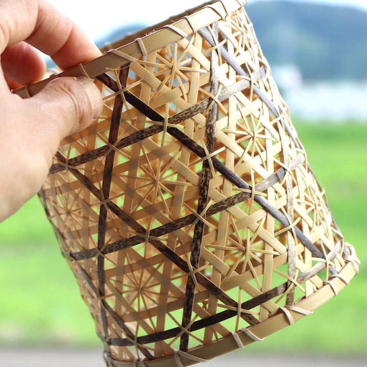 ランプシェード | 別府竹細工 竹編ランプシェード | 花六ツ目(小)| 山下工芸