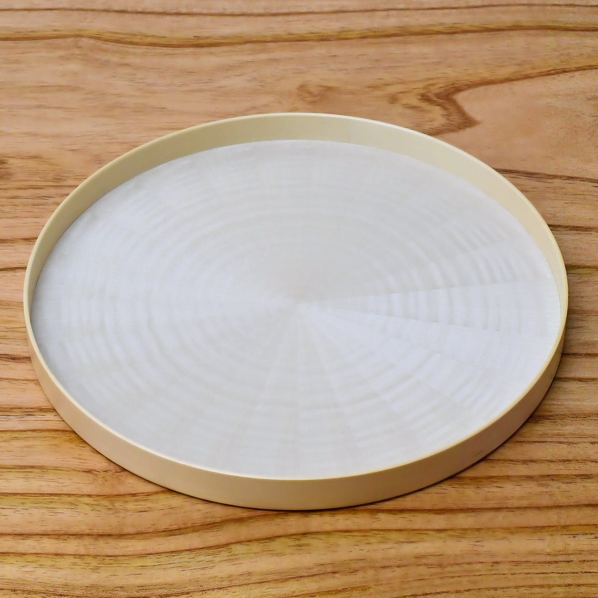 お盆 トレイ | Round Rays Tray (丸) S φ280 | ホワイトシカモア | 森工芸