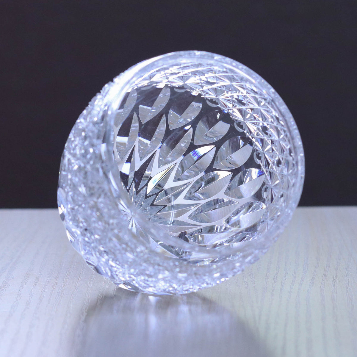 江戸切子 ロックグラス | 蓮華 | クリア | 東亜硝子工芸