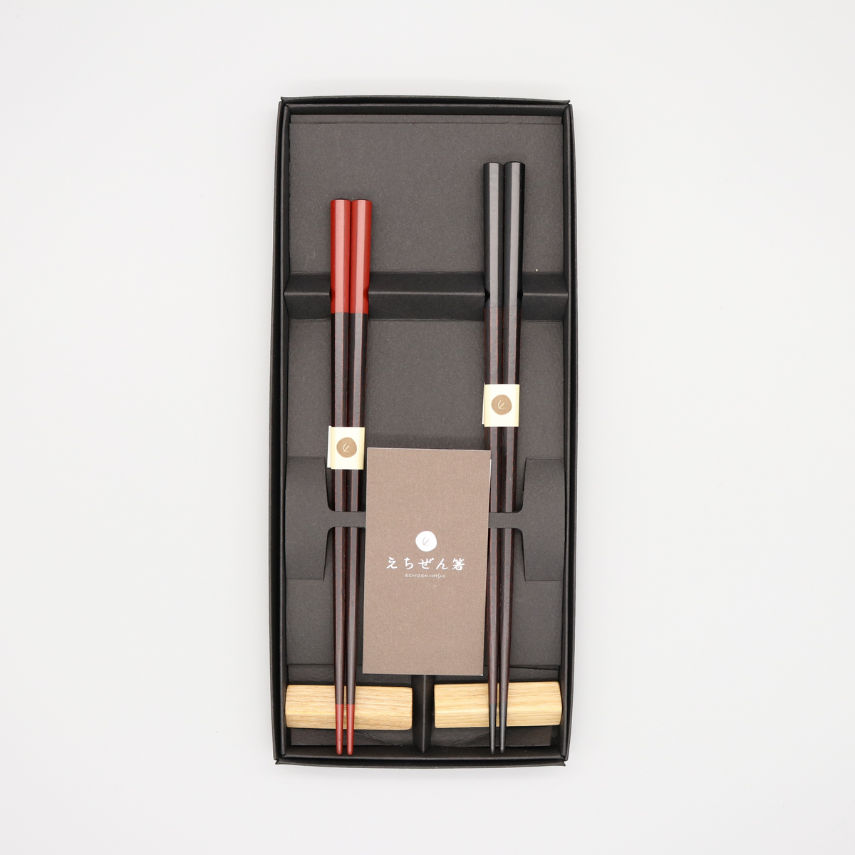 越前漆器 | 夫婦箸 箸置付 | くつろぎ | 越前漆器株式会社