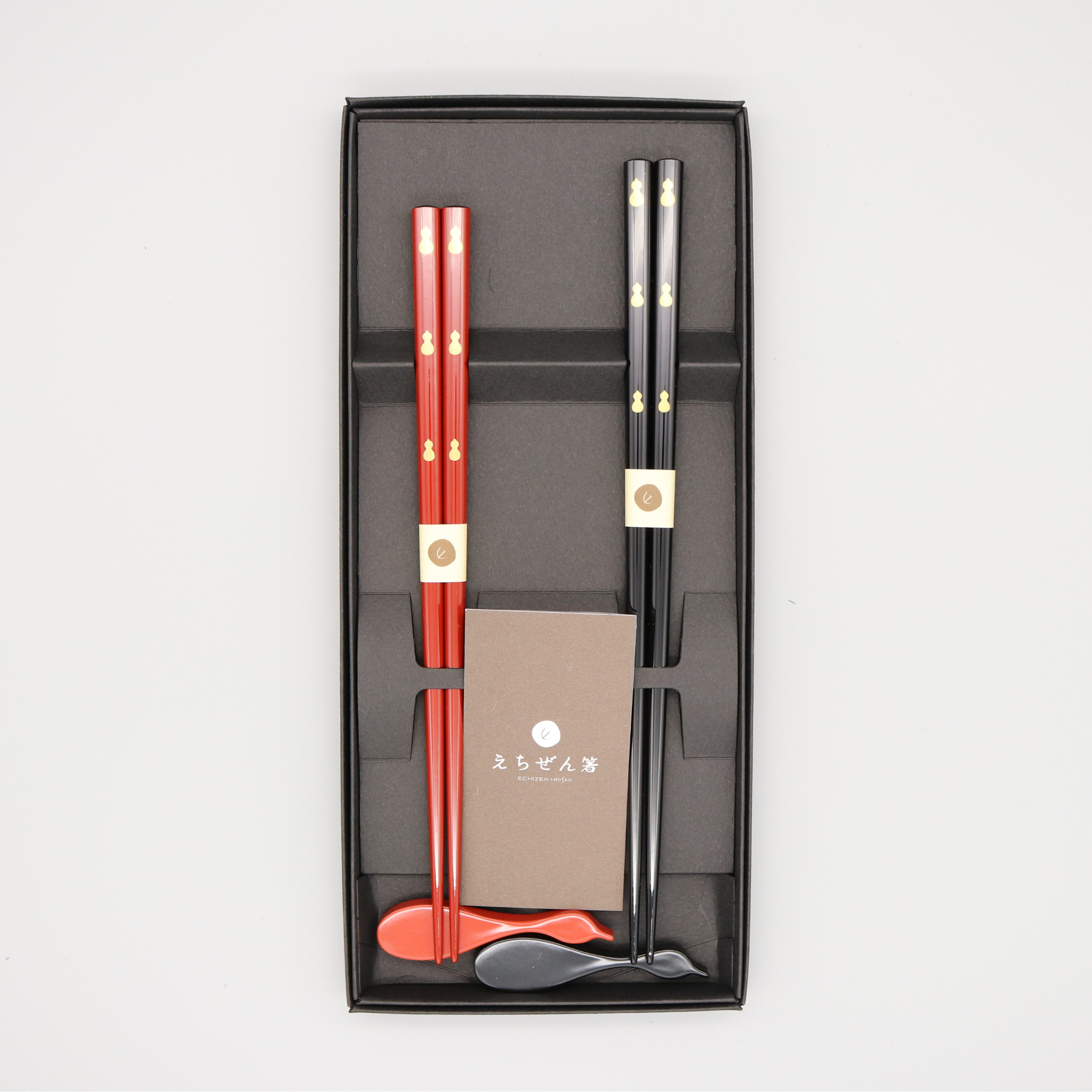 越前漆器 | 夫婦箸 箸置付 | 無病息災 | 越前漆器株式会社