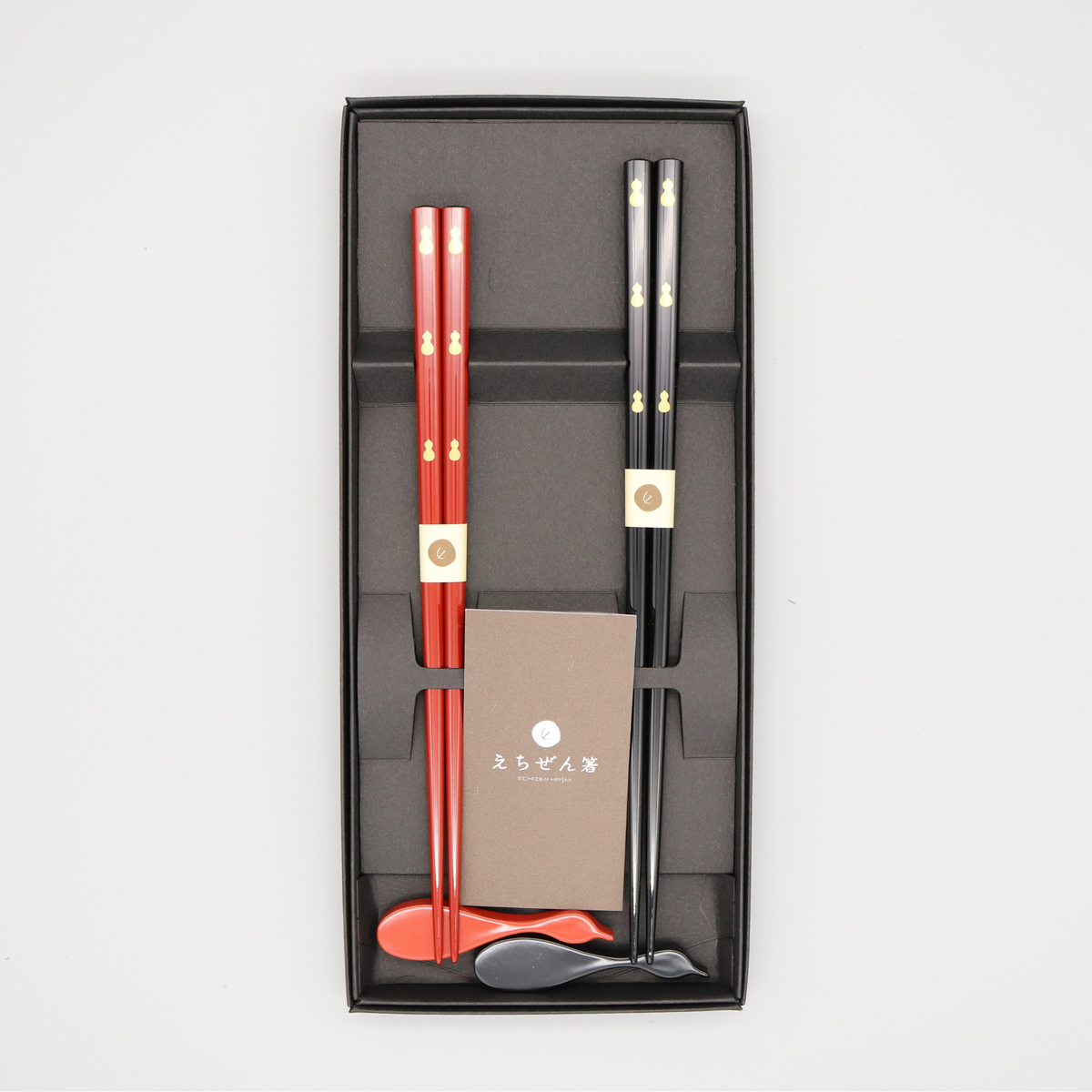 越前漆器 | 夫婦箸 箸置付 | 無病息災 | 越前漆器株式会社