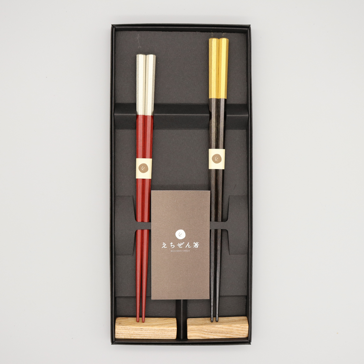越前漆器 | 夫婦箸 箸置付 | 吉祥 | 越前漆器株式会社