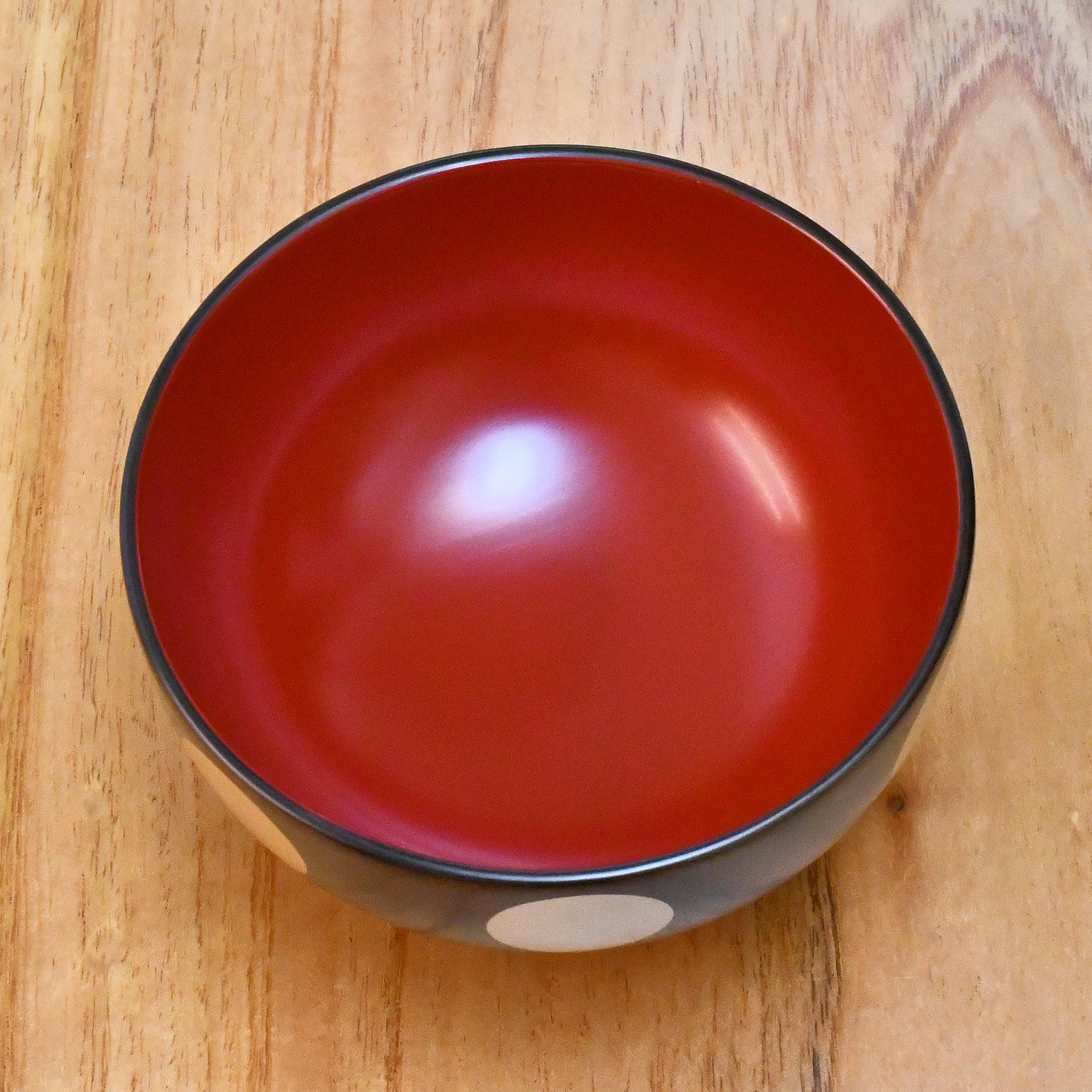 越前漆器 お椀 | 椀 日月| 木地呂内朱 | 土直漆器