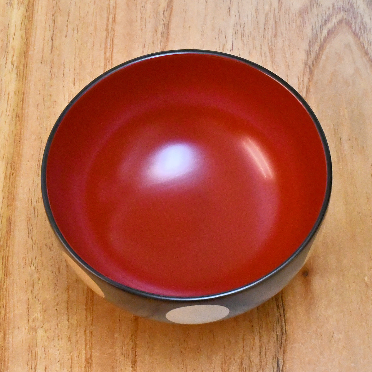 越前漆器 お椀 | 椀 日月| 木地呂内朱 | 土直漆器