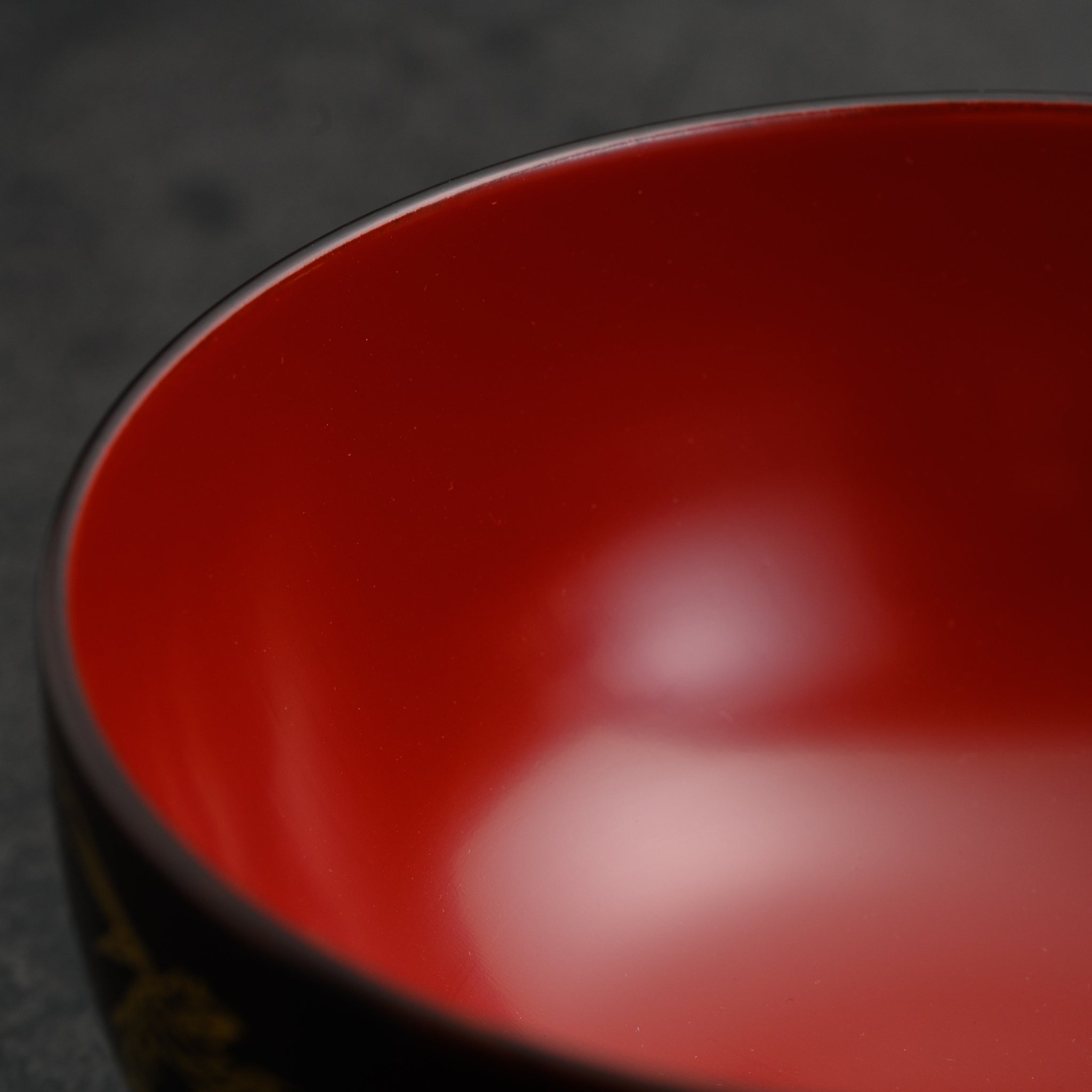 越前漆器 お椀 | 直右ヱ門 鳥獣戯画 | 内朱 | 土直漆器