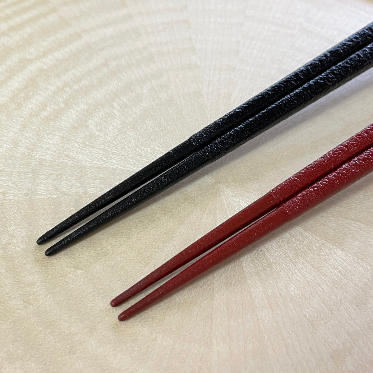 越前漆器 | 夫婦 蒔地塗箸 | 黒/朱 | 土直漆器