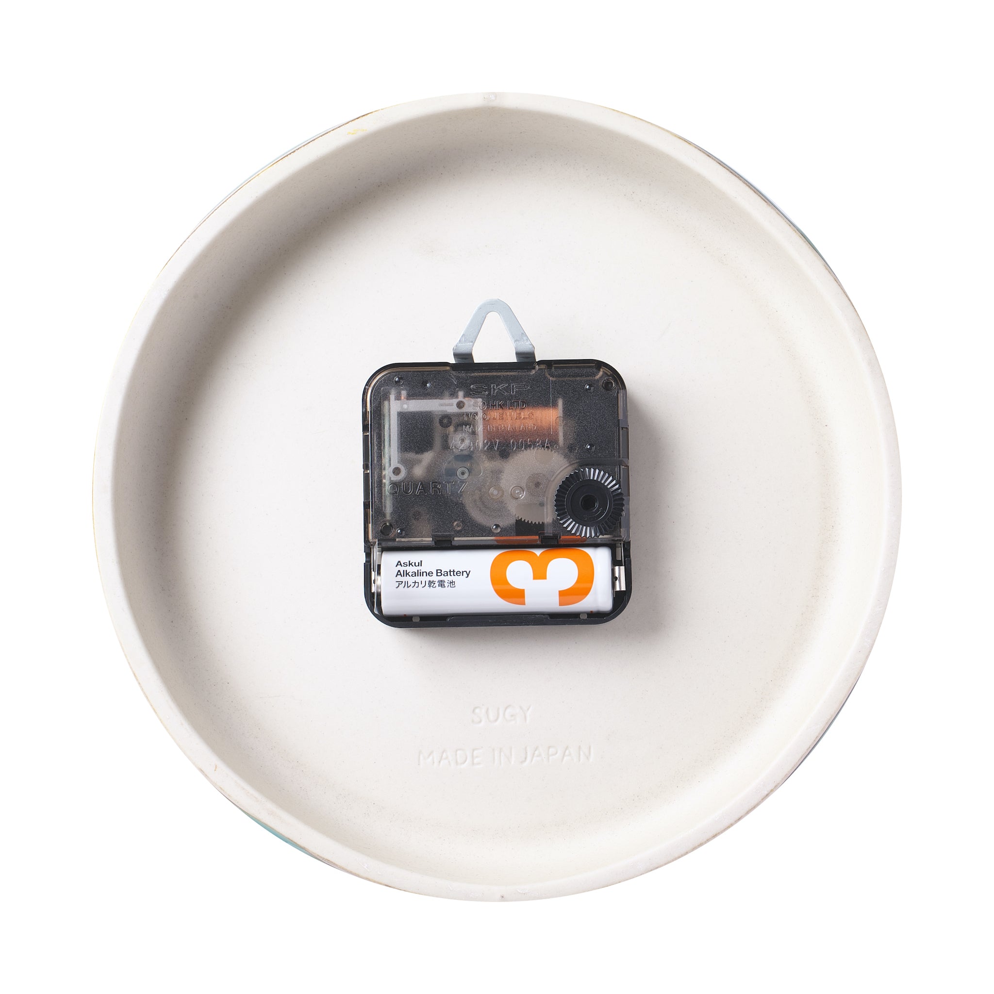 美濃焼 時計 | 掛時計 GLAZED CLOCK | 青海鼠釉 Z-02 | SUGY