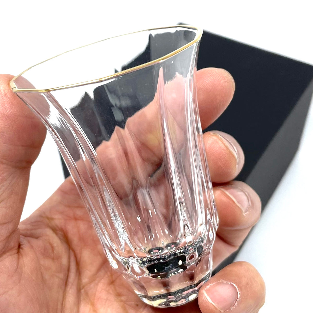 グラス 盃 | 金杯万華鏡 | 水玉 | 黒 | 天野漆器
