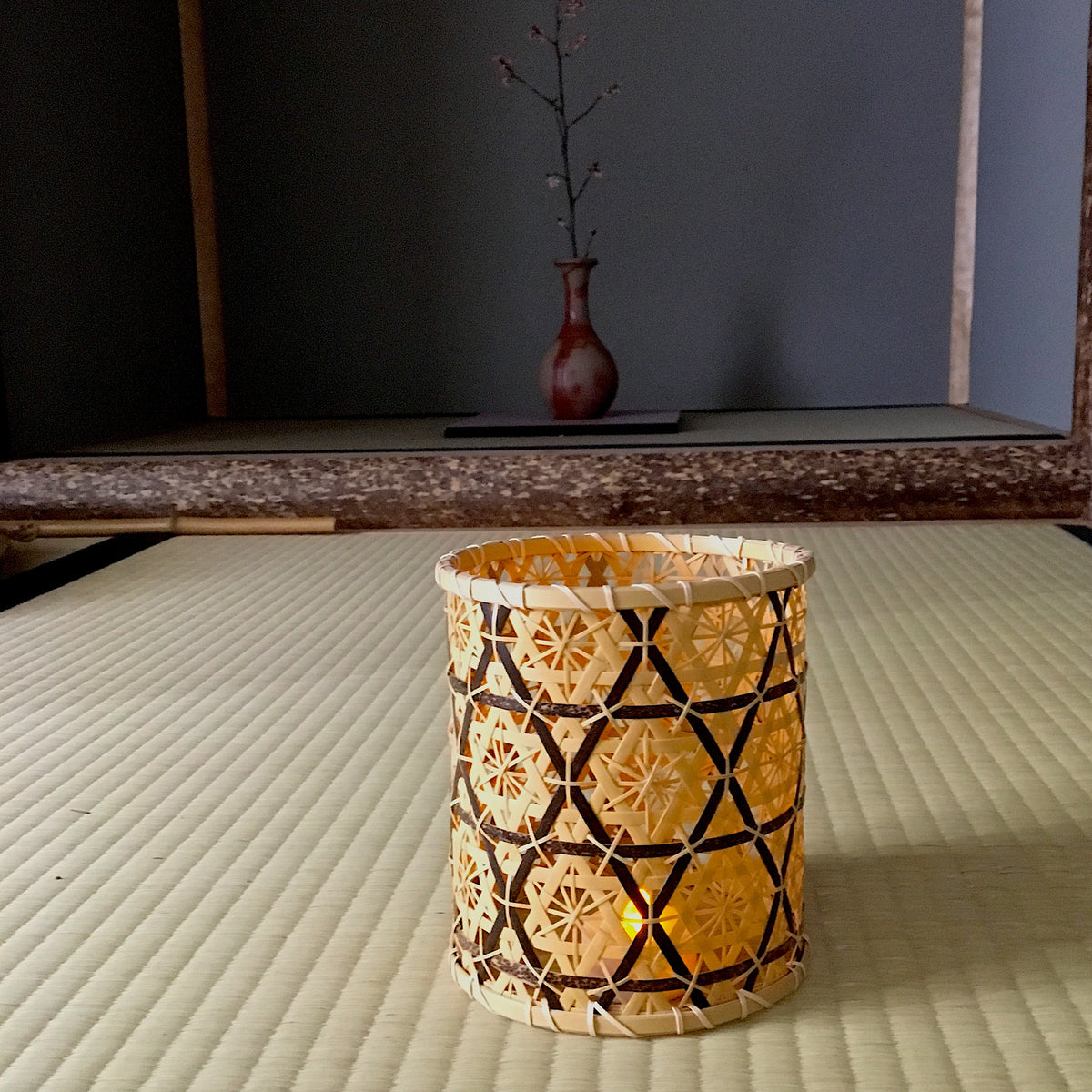 ランプシェード | 別府竹細工 竹編ランプシェード | 花六ツ目(小)| 山下工芸