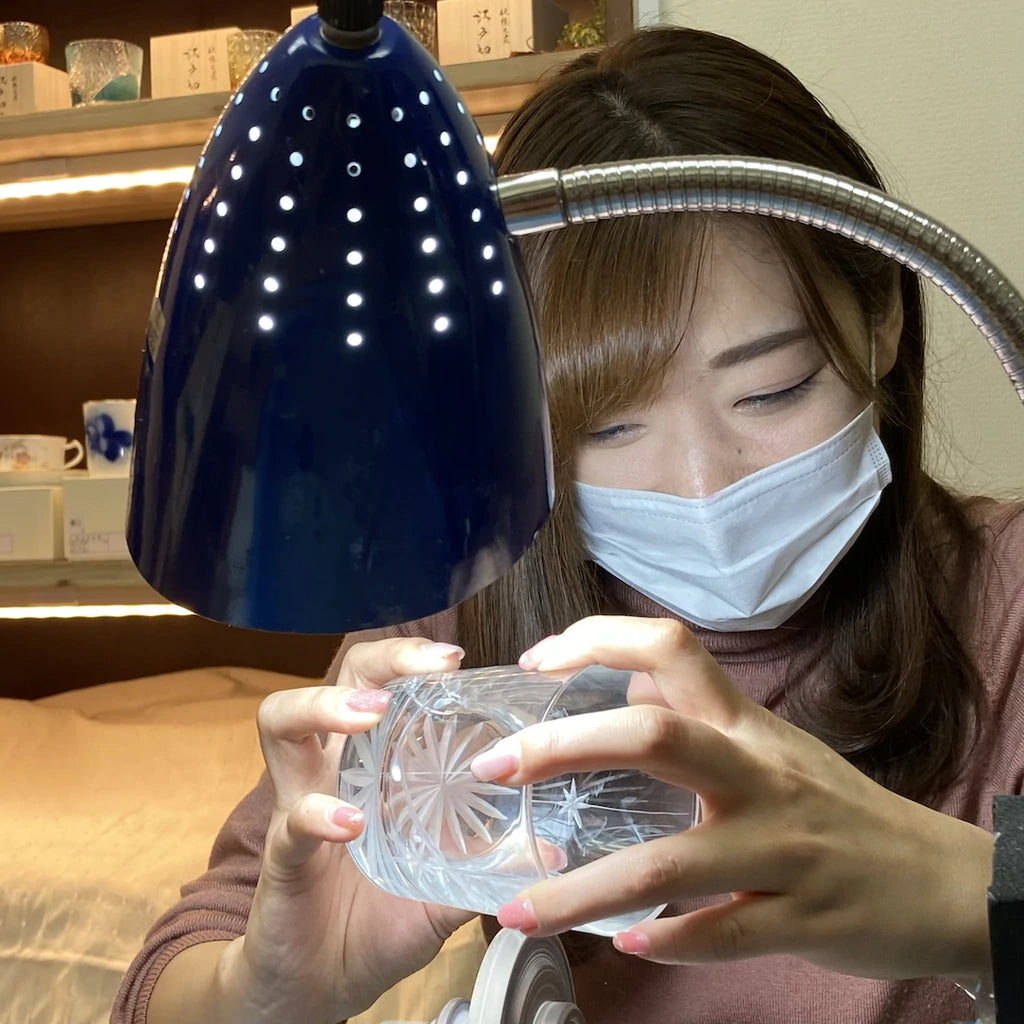 江戸切子カット体験