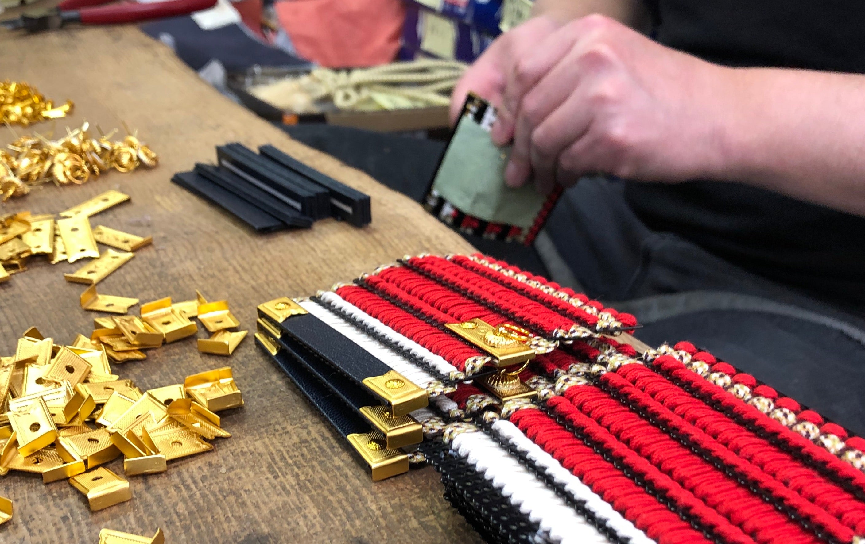 栴檀(せんだん)縅チャーム作りワークショップ限定開催(@朝比奈工房)