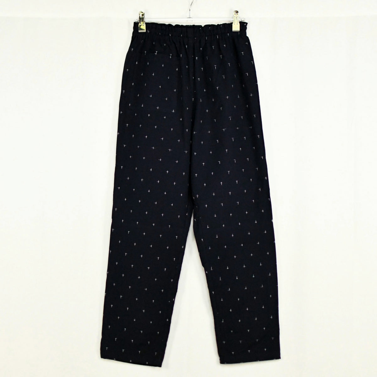 久留米絣 現代風もんぺ | 十字 | 濃紺 S/M/L | 野村織物