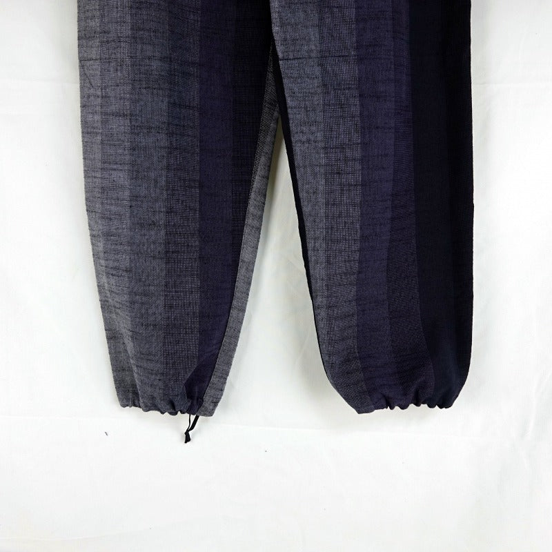 久留米絣 現代風もんぺ | グラデーション | 漆黒 S/M/L | 野村織物