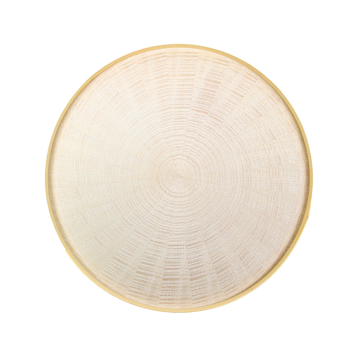 お盆 トレイ | Round Rays Tray (丸) L φ440 | ホワイトシカモア | 森工芸