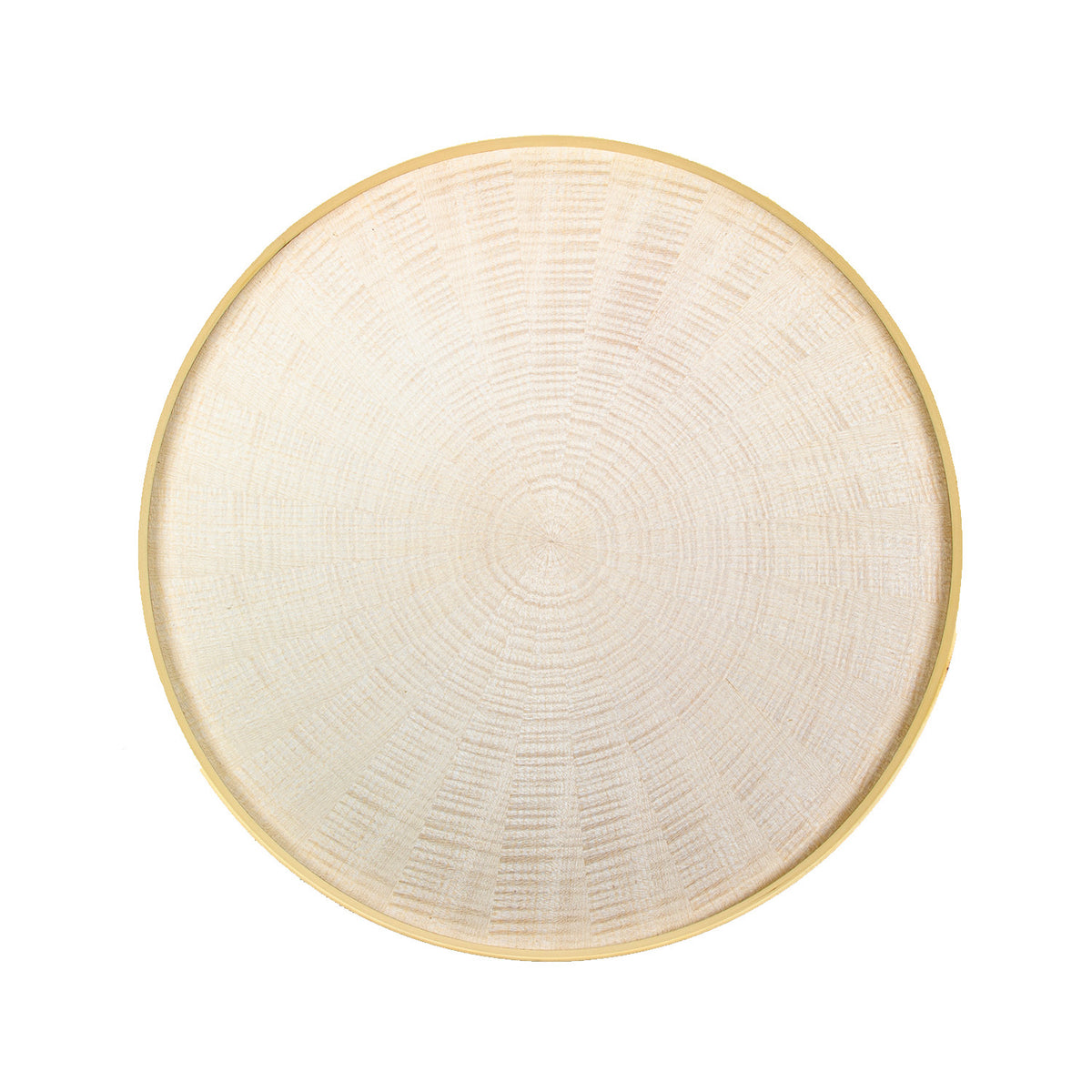 お盆 トレイ | Round Rays Tray (丸) L φ440 | ホワイトシカモア | 森工芸