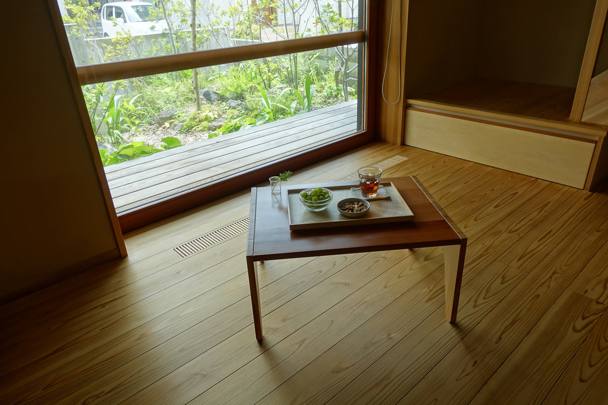 お盆 トレイ | Rectangle Rays Tray (四角) | ホワイトシカモア | 森工芸
