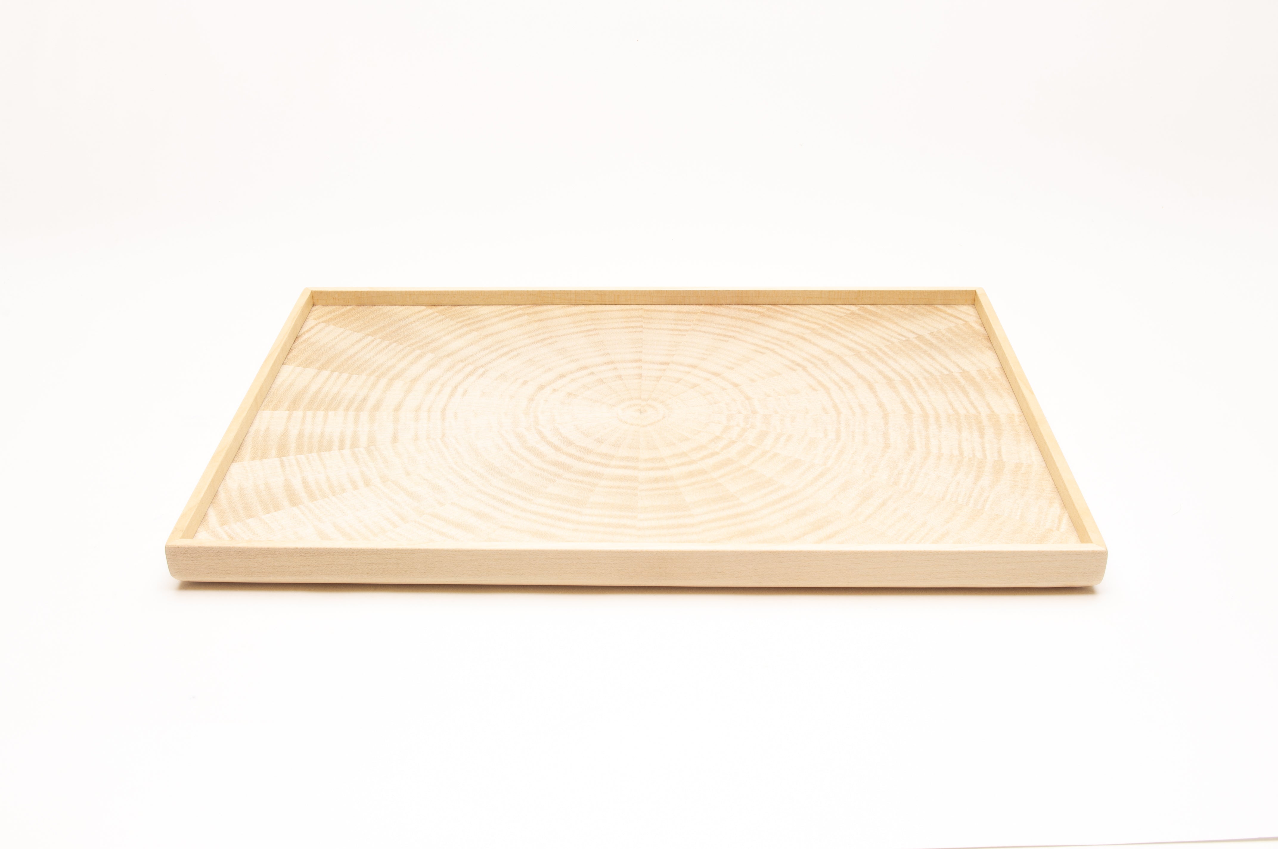 お盆 トレイ | Rectangle Rays Tray (四角) | ホワイトシカモア | 森工芸